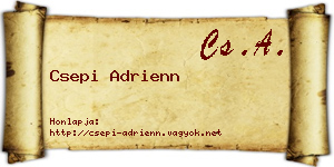 Csepi Adrienn névjegykártya